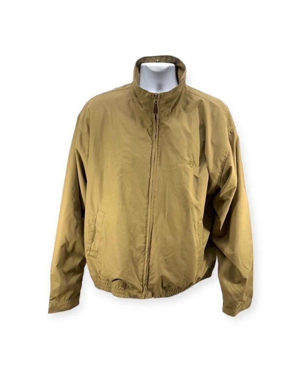 Chaps Mens Classic Fit Full-Zip Jacket Size XL Tan